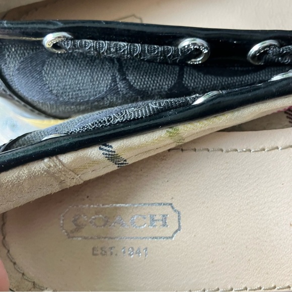 Coach Loafers Size 6 Women’s Logo Black Slip-on Casual - Picture 5 of 10